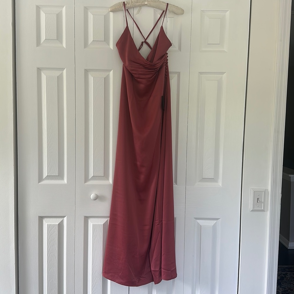 Lulus rose pink maxi dress